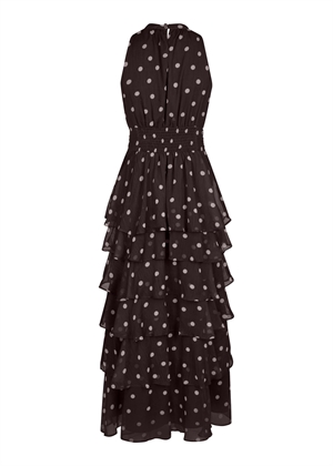 Marli big dot kjole Brown Neo Noir